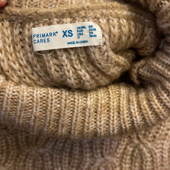 Primark chunky tan turtleneck sweater - Picture 3 of 6